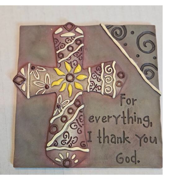 GANZ 3D Hanging Plaques Tiles Inspirational Quotes 5"x5" set of 2 RARE - Picture 3 of 5